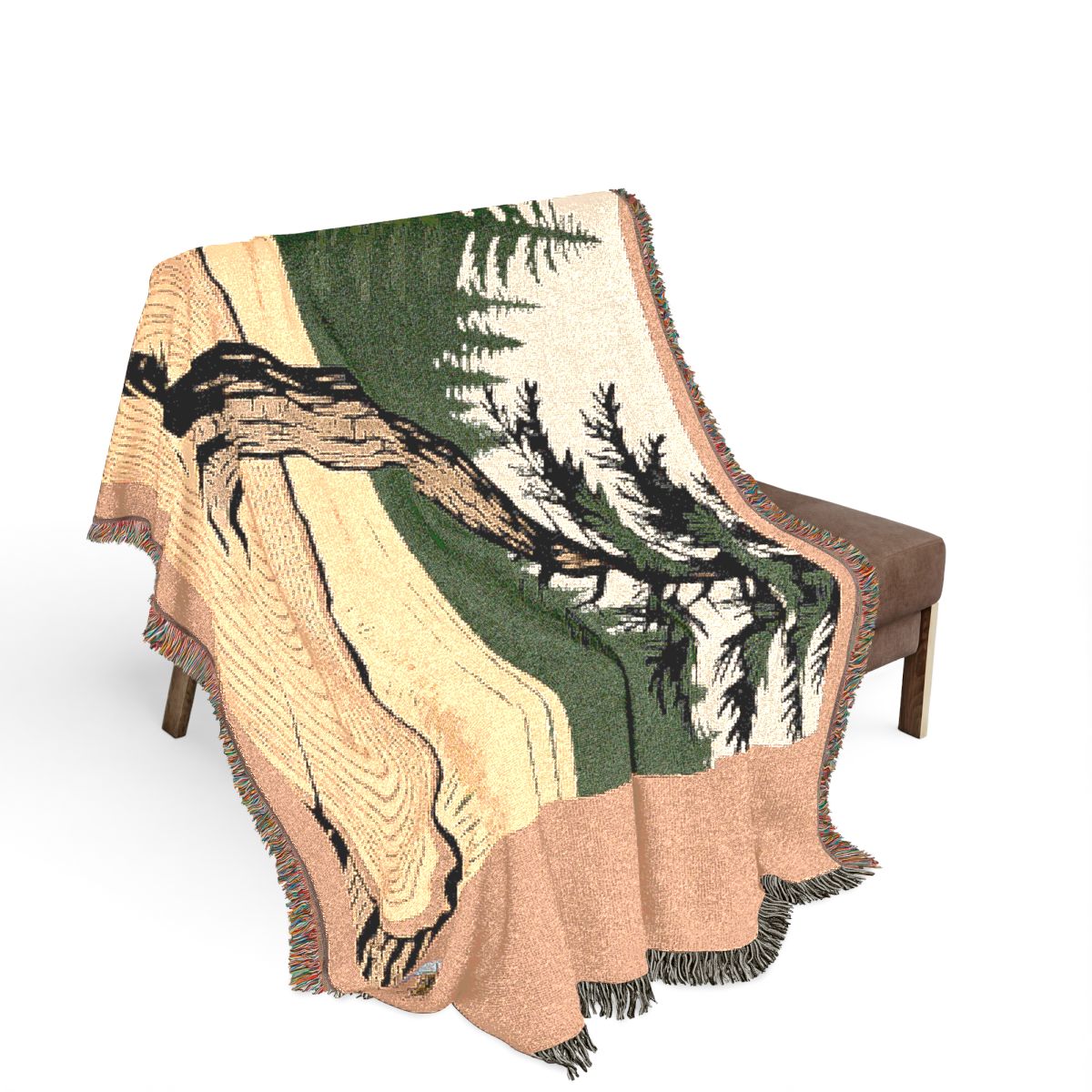 Original Art 1286 100% Cotton Woven Blanket - Artwork / 80" × 60"