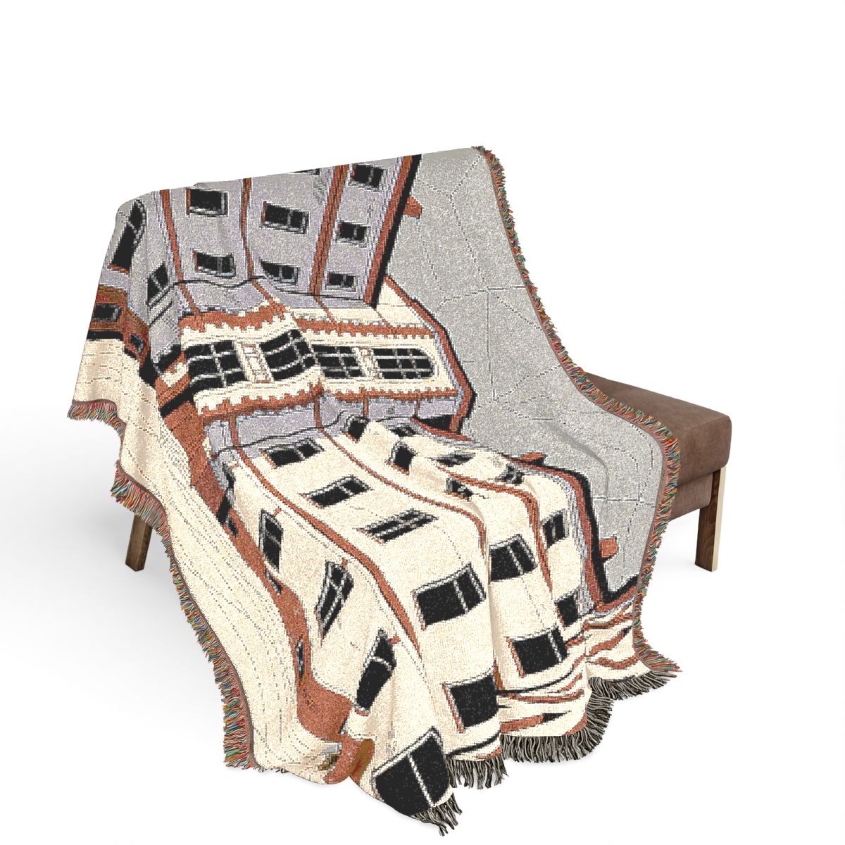 Original Art 1291 100% Cotton Woven Blanket - Artwork / 80" × 60"