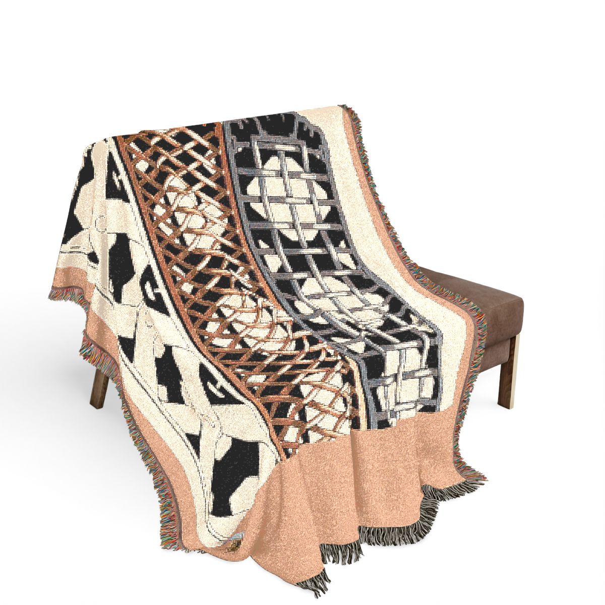 Original Art 1292 100% Cotton Woven Blanket - Artwork / 80" × 60"