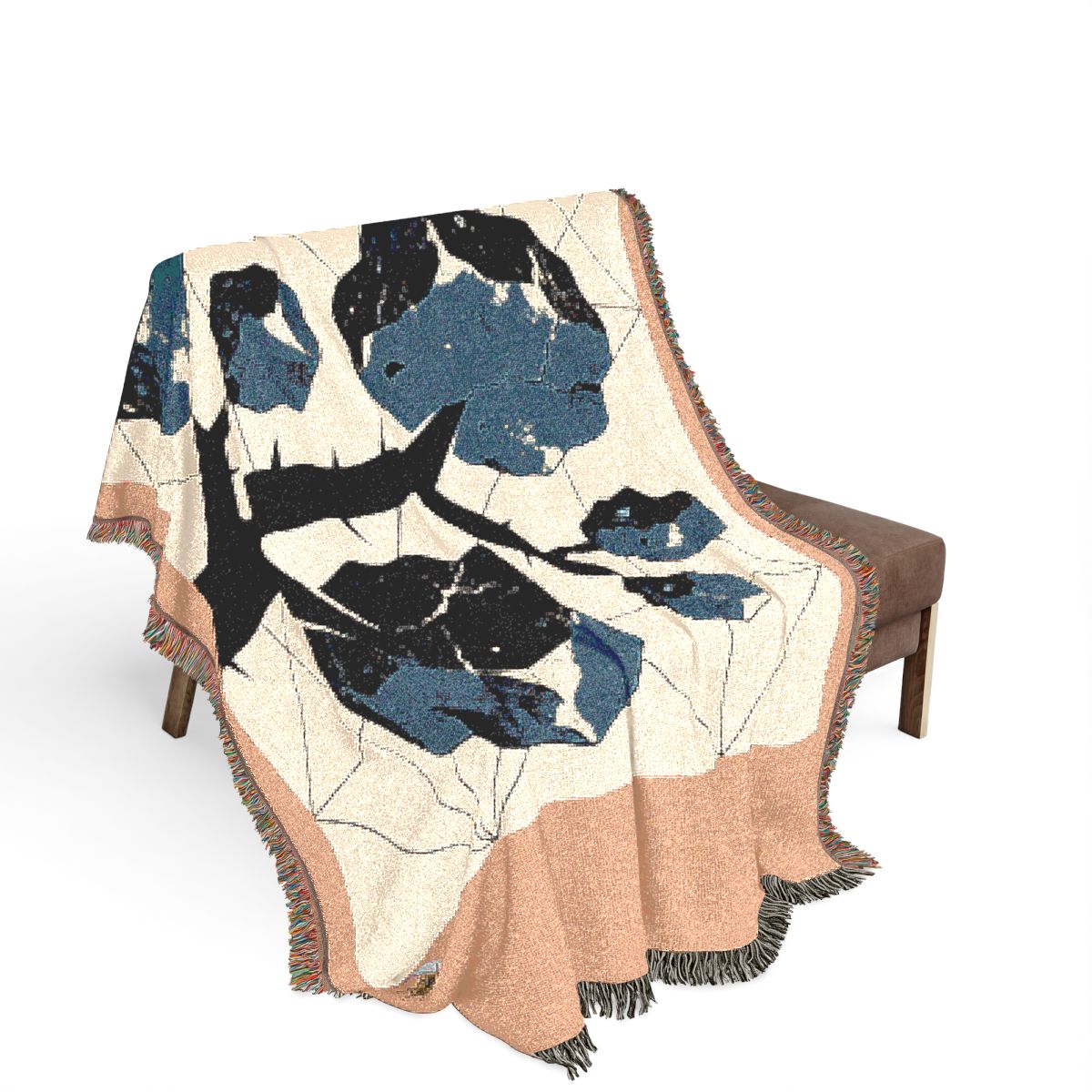 Original Art 1293 100% Cotton Woven Blanket - Artwork / 80" × 60"