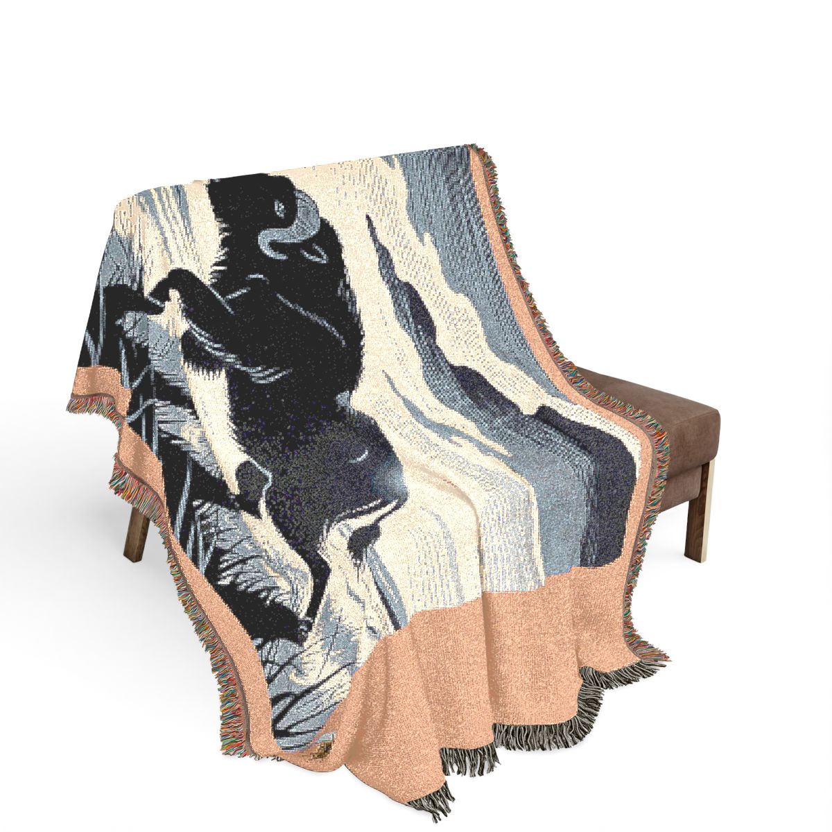 Original Art 1294 100% Cotton Woven Blanket - Artwork / 80" × 60"