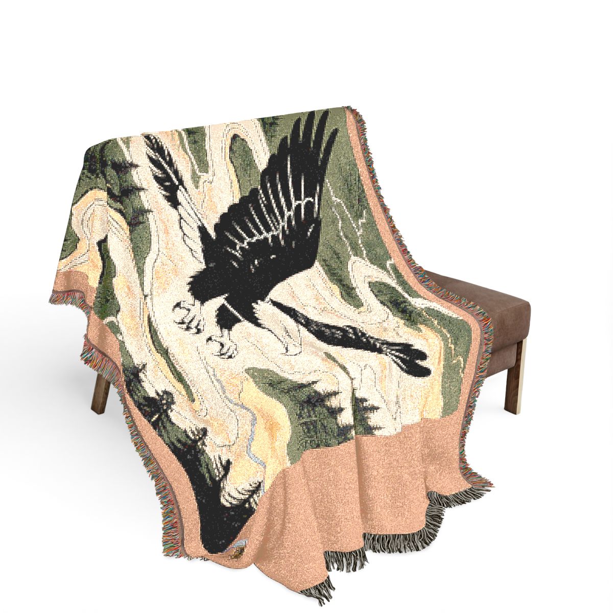 Original Art 1295 100% Cotton Woven Blanket - Artwork / 80" × 60"