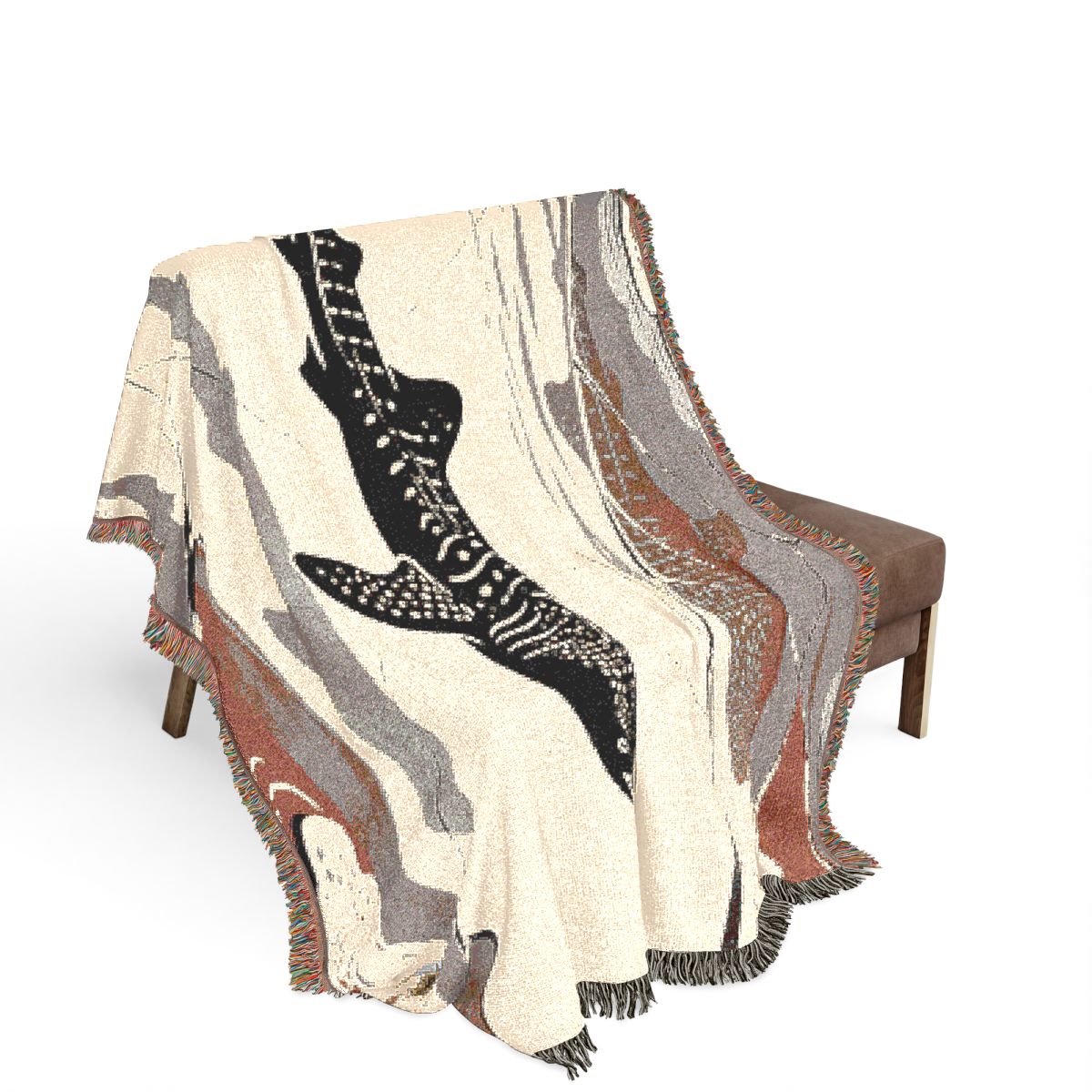 Original Art 1296 100% Cotton Woven Blanket - Artwork / 80" × 60"
