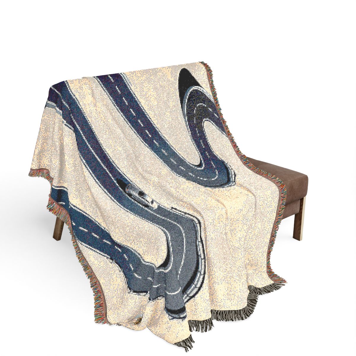 Original Art 1304 100% Cotton Woven Blanket - Artwork / 80" × 60"