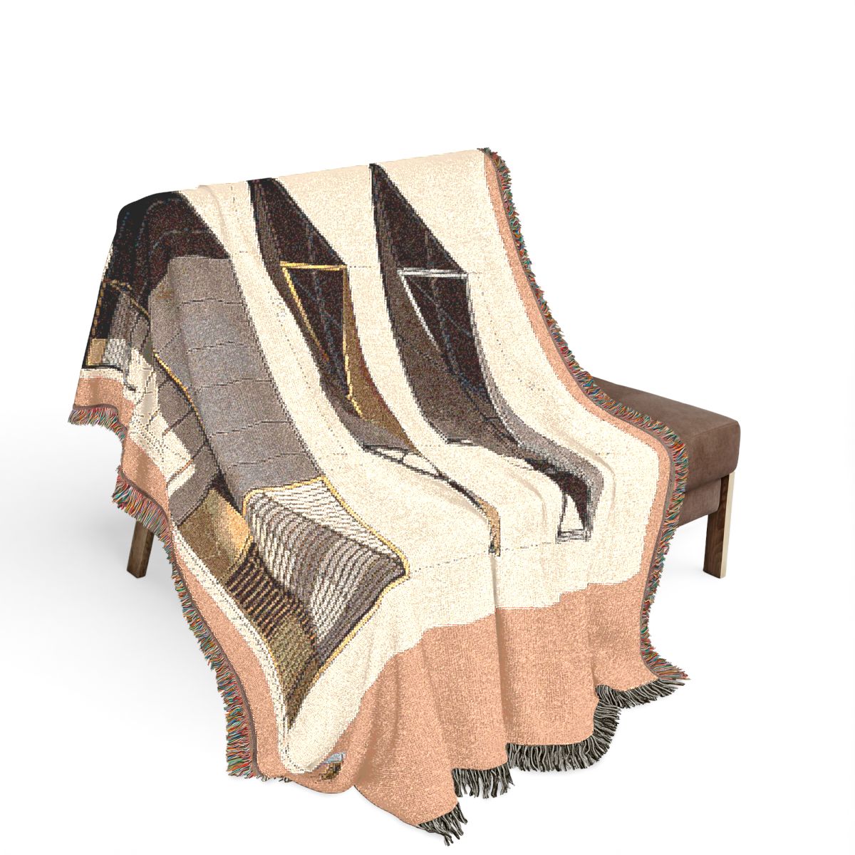 Original Art 1307 100% Cotton Woven Blanket - Artwork / 80" × 60"
