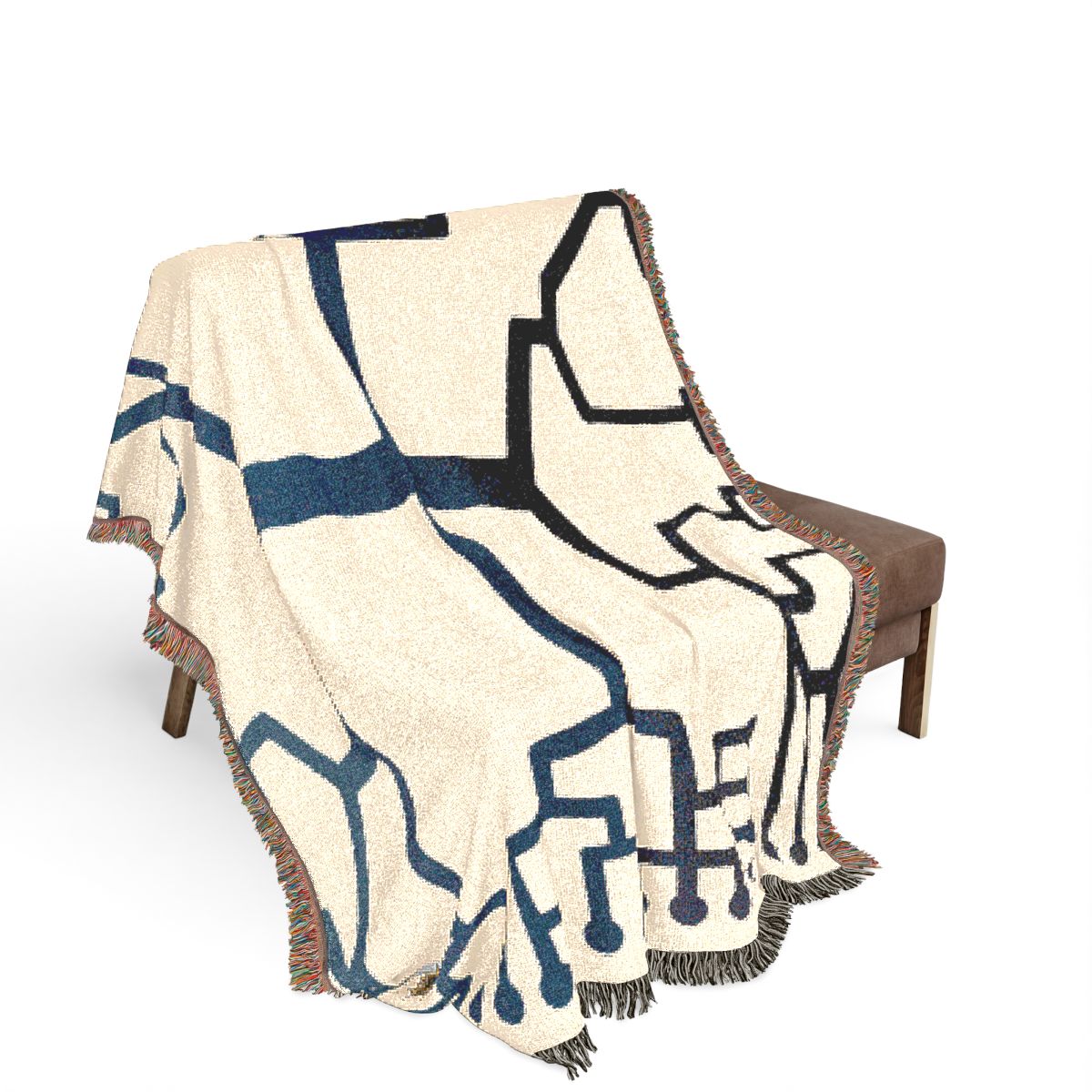Original Art 1308 100% Cotton Woven Blanket - Artwork / 80" × 60"
