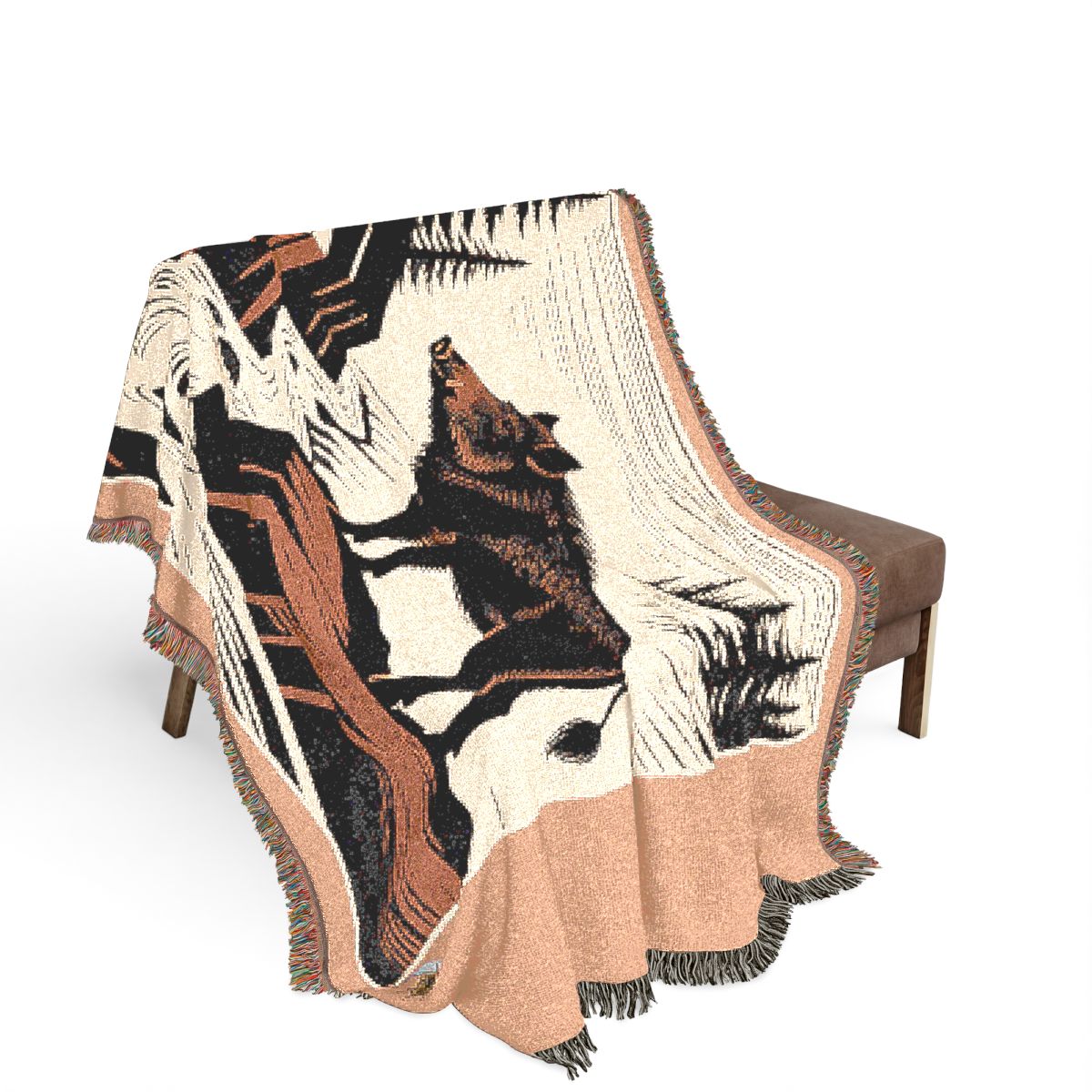 Original Art 1309 100% Cotton Woven Blanket - Artwork / 80" × 60"