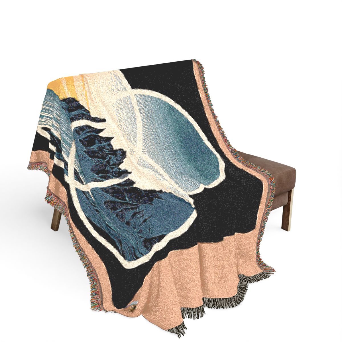 Original Art 1317 100% Cotton Woven Blanket - Artwork / 80" × 60"