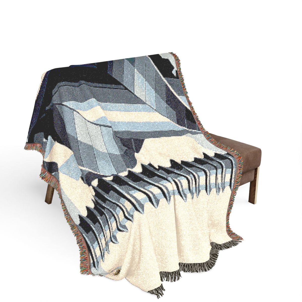 Original Art 1318 100% Cotton Woven Blanket - Artwork / 80" × 60"