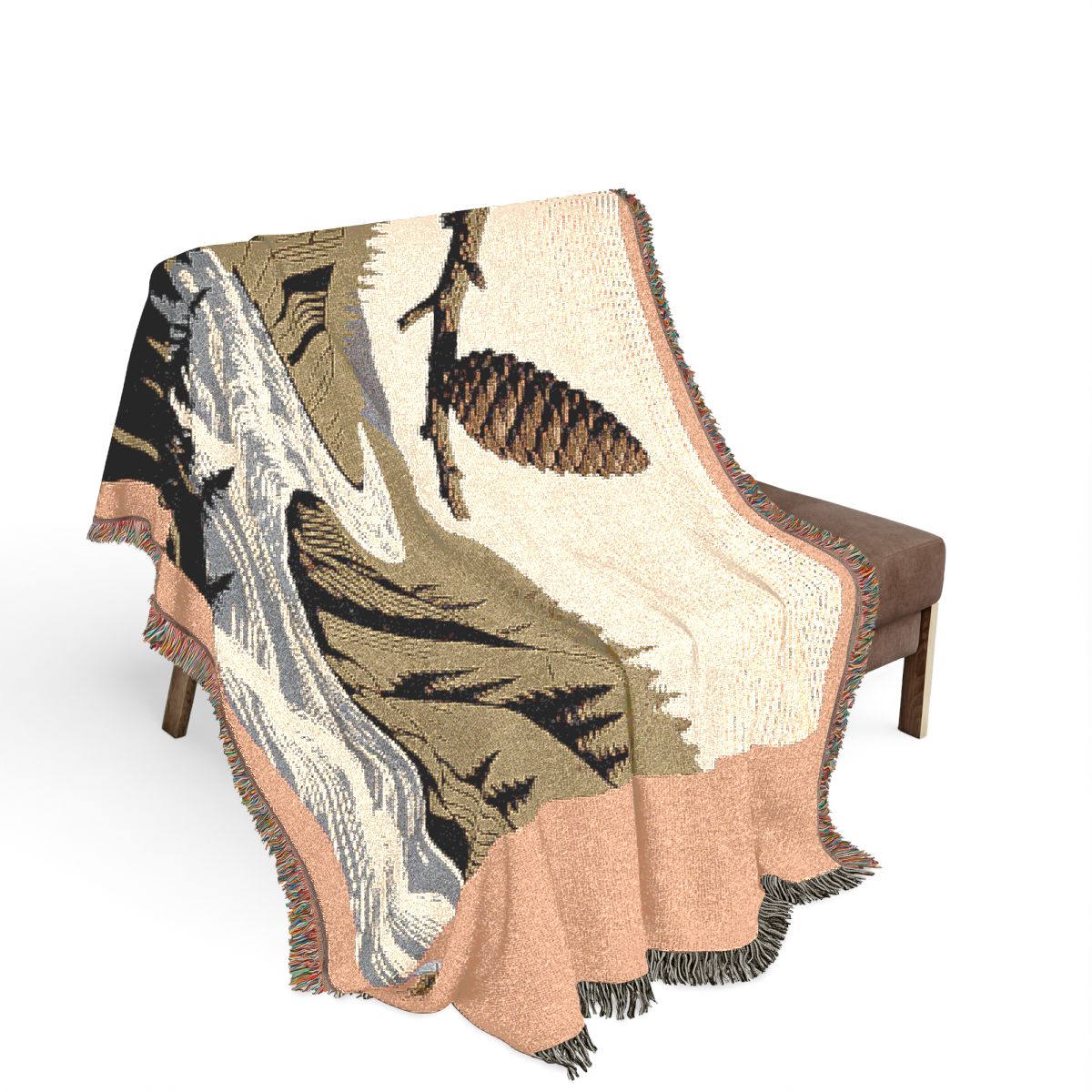 Original Art 1321 100% Cotton Woven Blanket - Artwork / 80" × 60"