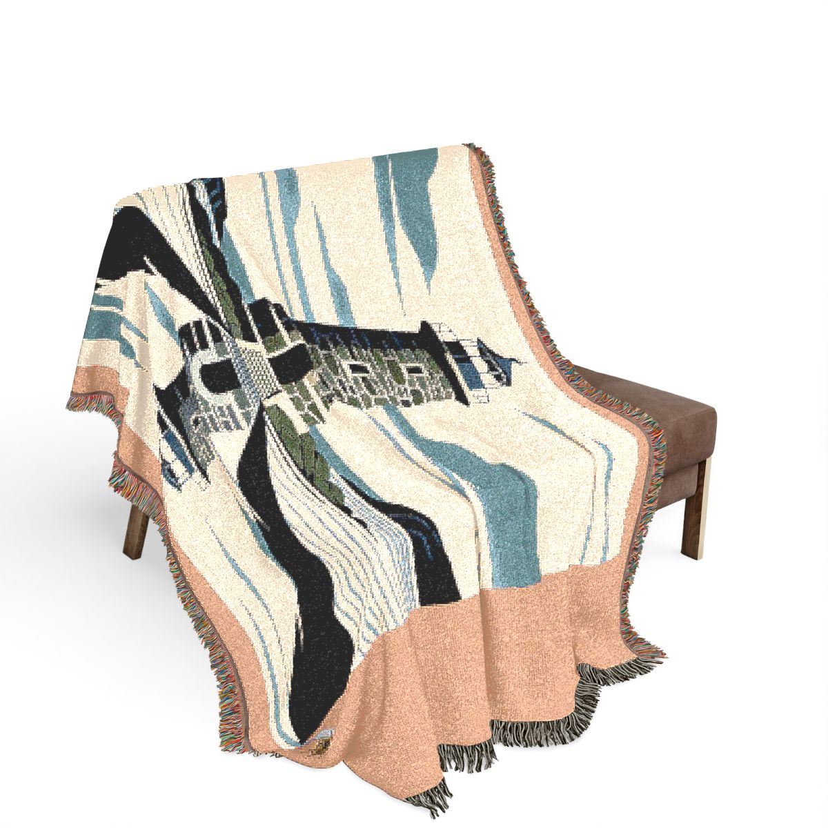 Original Art 1322 100% Cotton Woven Blanket - Artwork / 80" × 60"