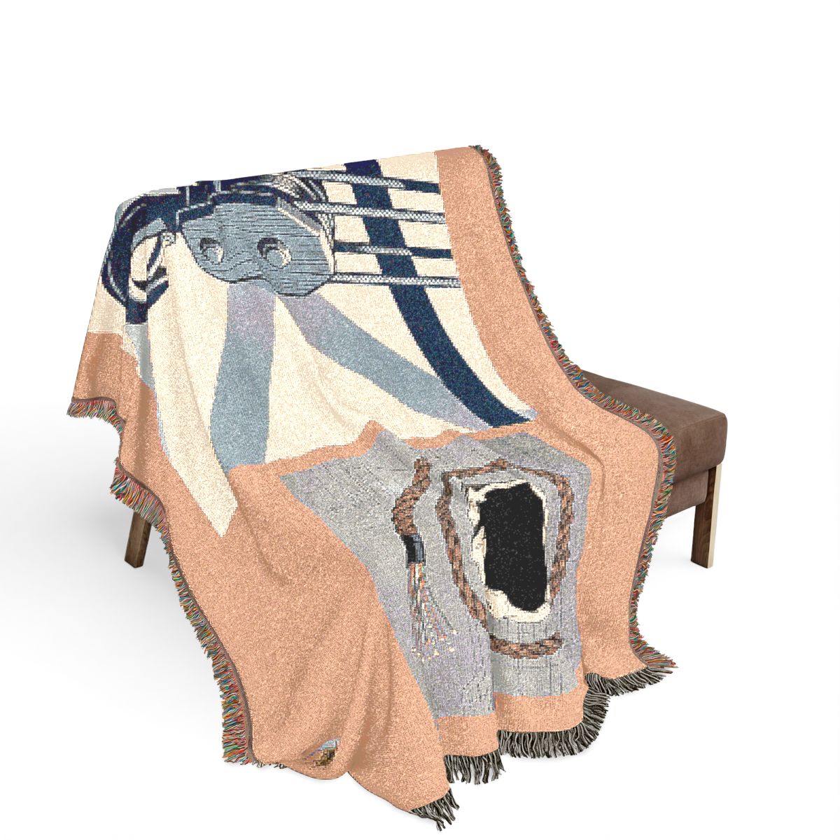 Original Art 1331 100% Cotton Woven Blanket - Artwork / 80" × 60"