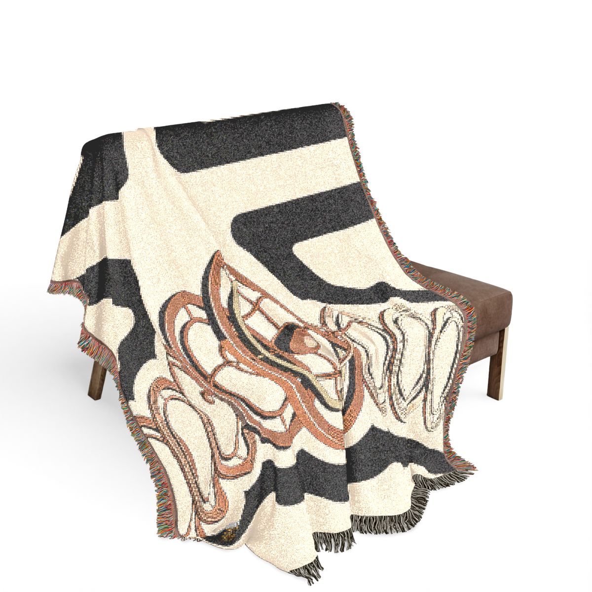 Original Art 1341 100% Cotton Woven Blanket - Artwork / 80" × 60"