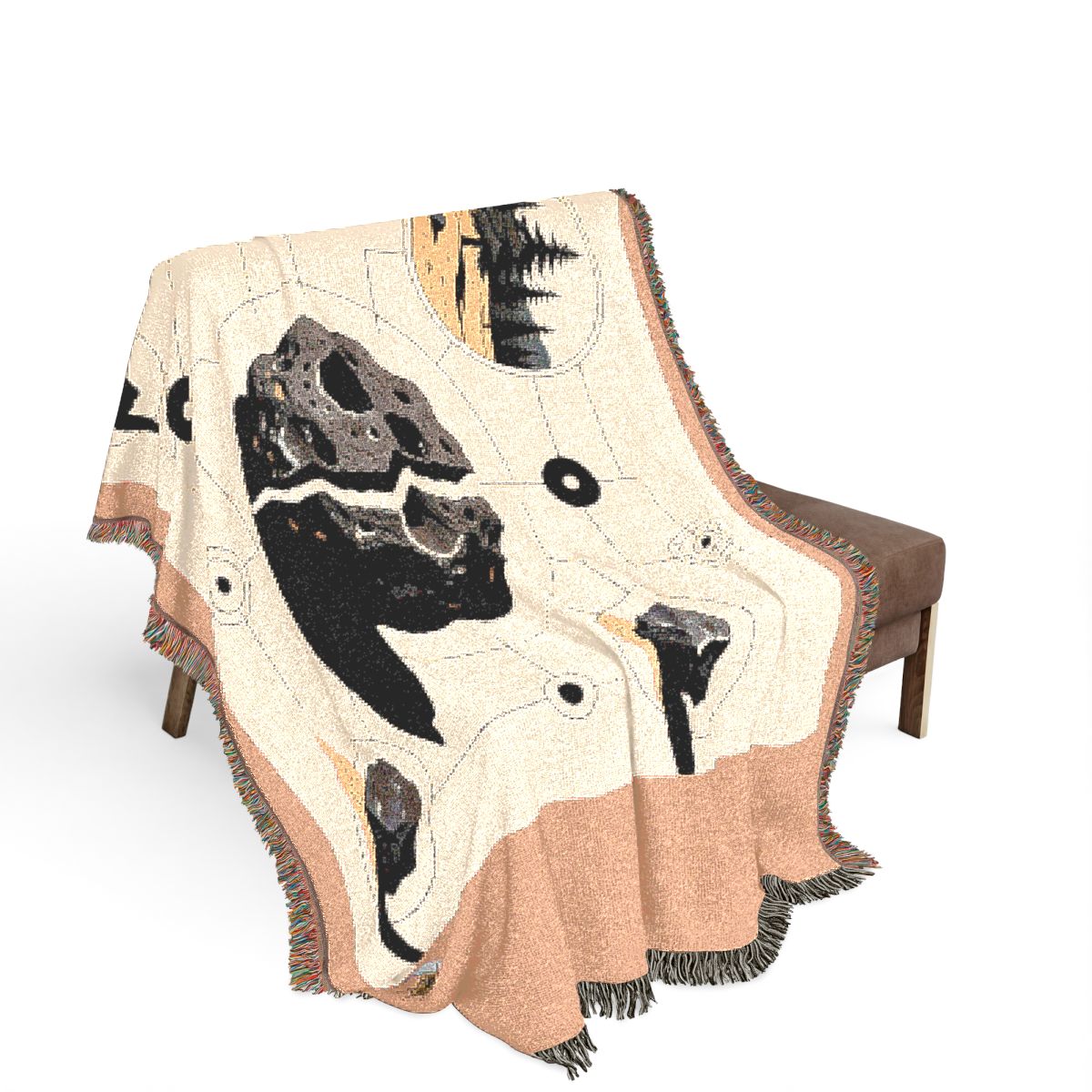 Original Art 1342 100% Cotton Woven Blanket - Artwork / 80" × 60"